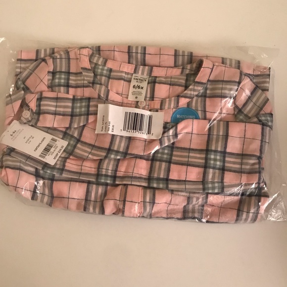 Brand New with Tag Carter’s Little & Big Girls Plaid Shirt Dress. Size 6/6x. - Picture 4 of 4